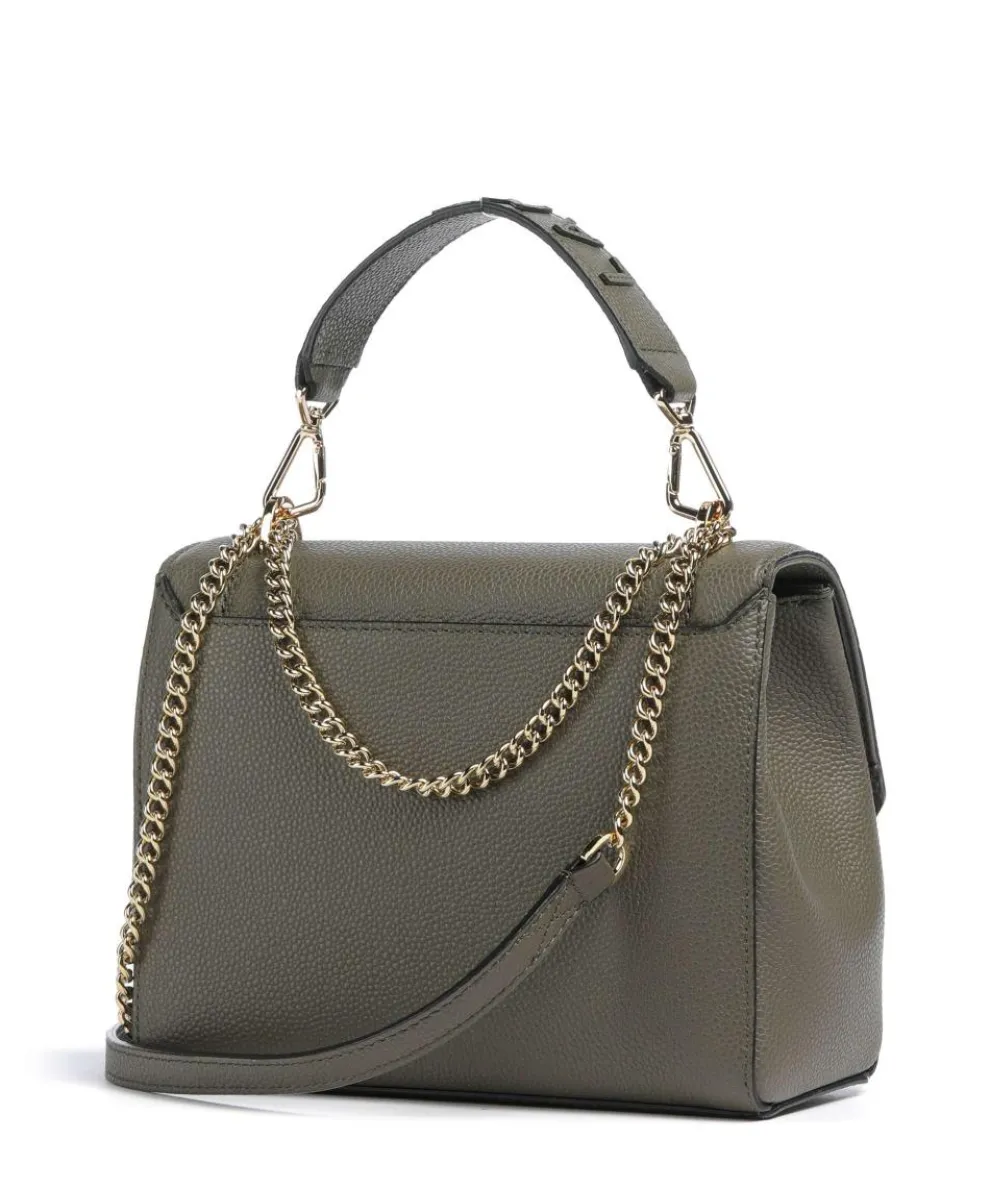 Ninon M Schultertasche genarbtes Rindsleder khaki