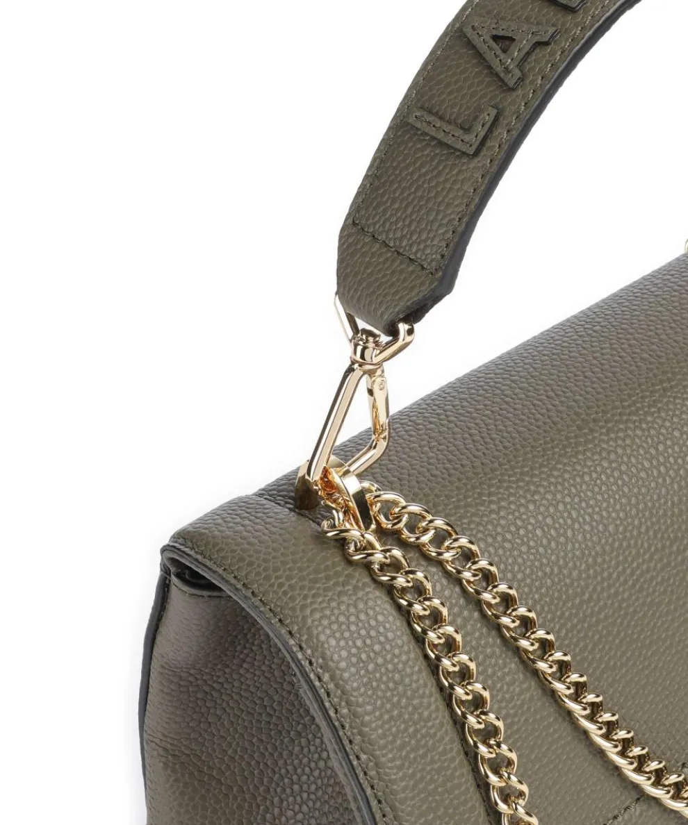 Ninon M Schultertasche genarbtes Rindsleder khaki