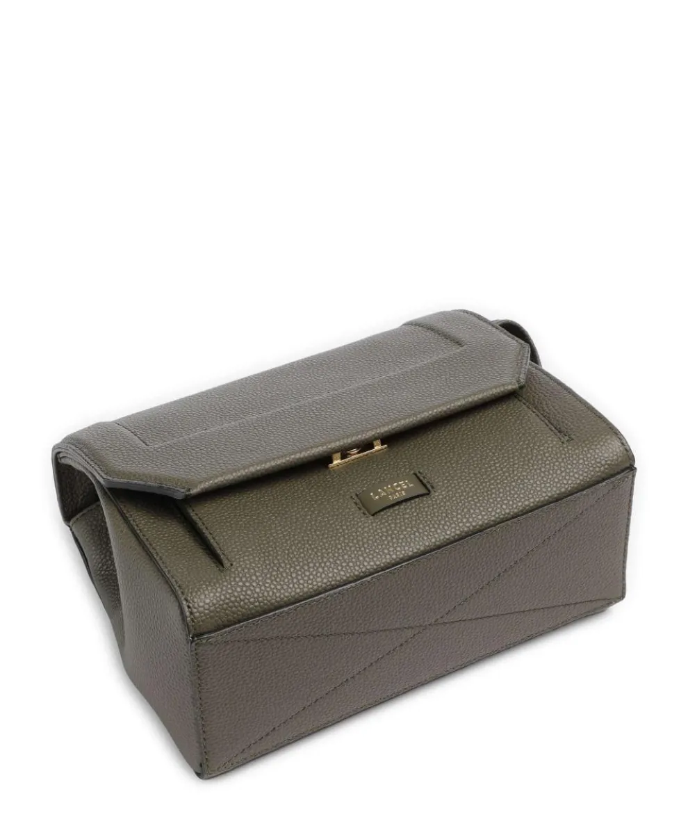 Ninon M Schultertasche genarbtes Rindsleder khaki