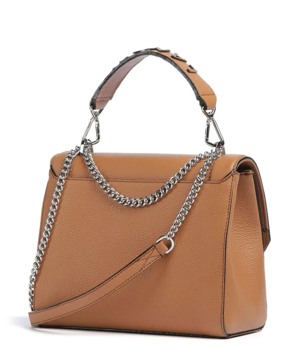 Ninon M Schultertasche genarbtes Rindsleder camel