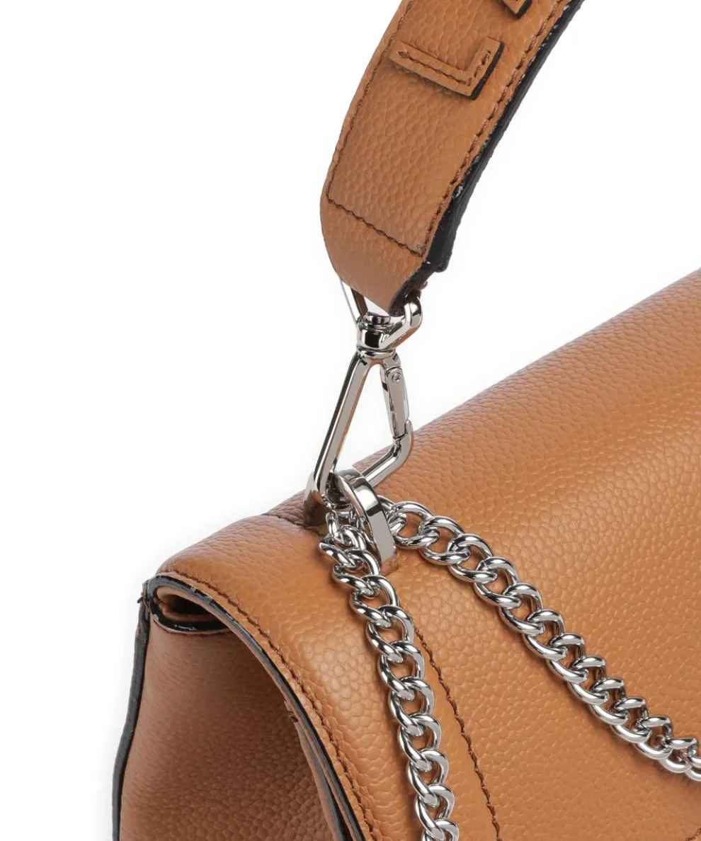 Ninon M Schultertasche genarbtes Rindsleder camel