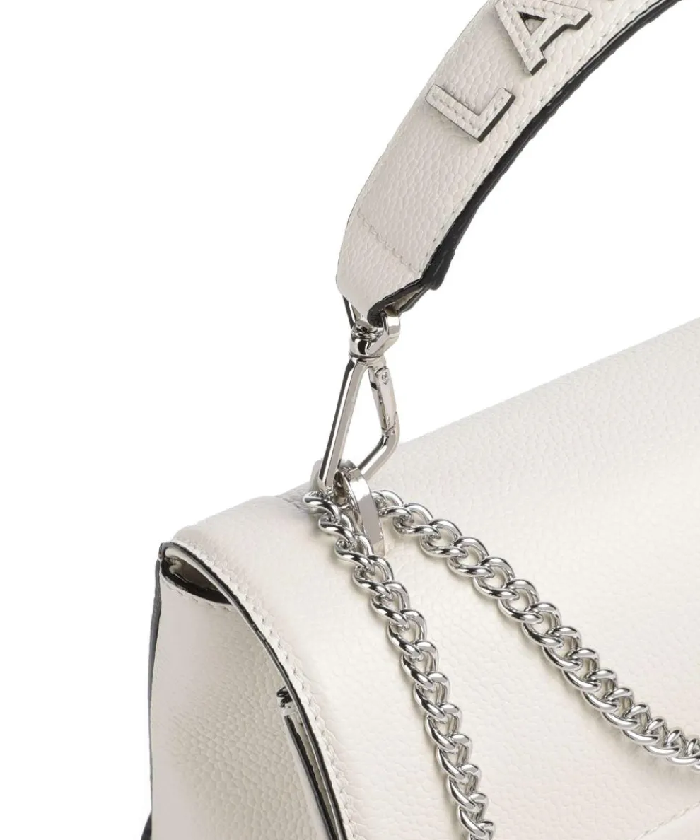 Ninon M Schultertasche genarbtes Rindsleder elfenbein