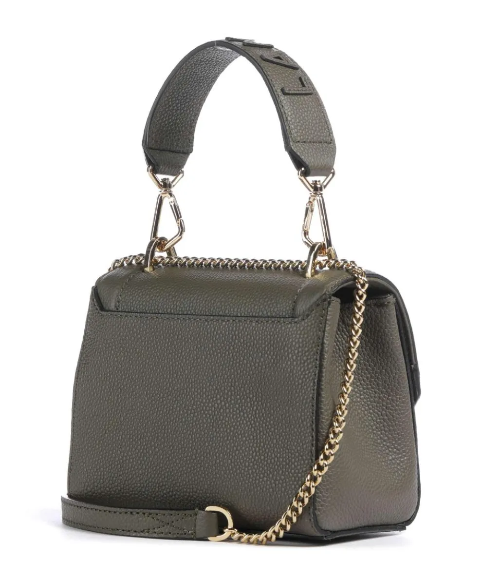 Ninon S Schultertasche genarbtes Rindsleder khaki