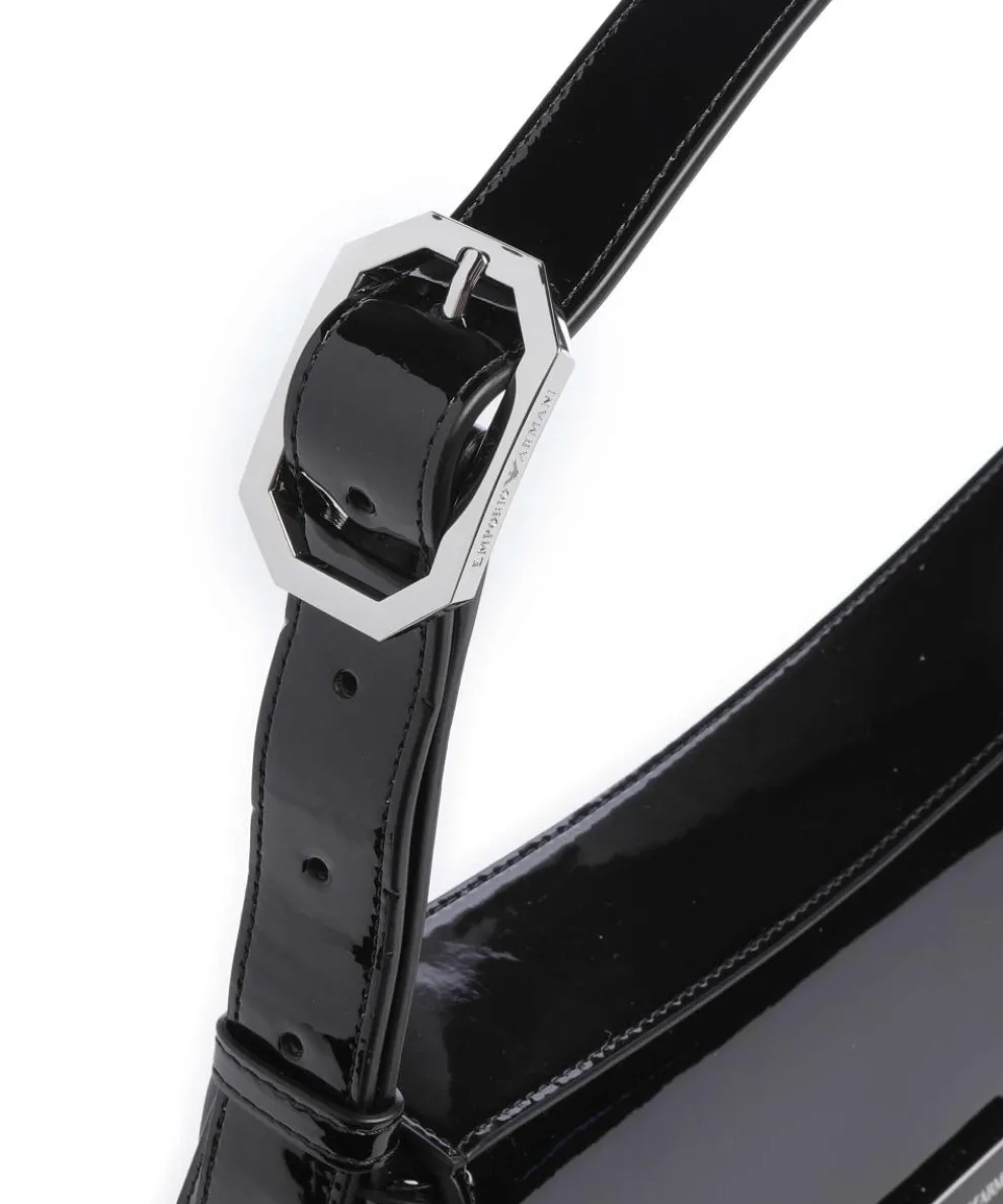 Cassandra Schultertasche Lederimitat schwarz