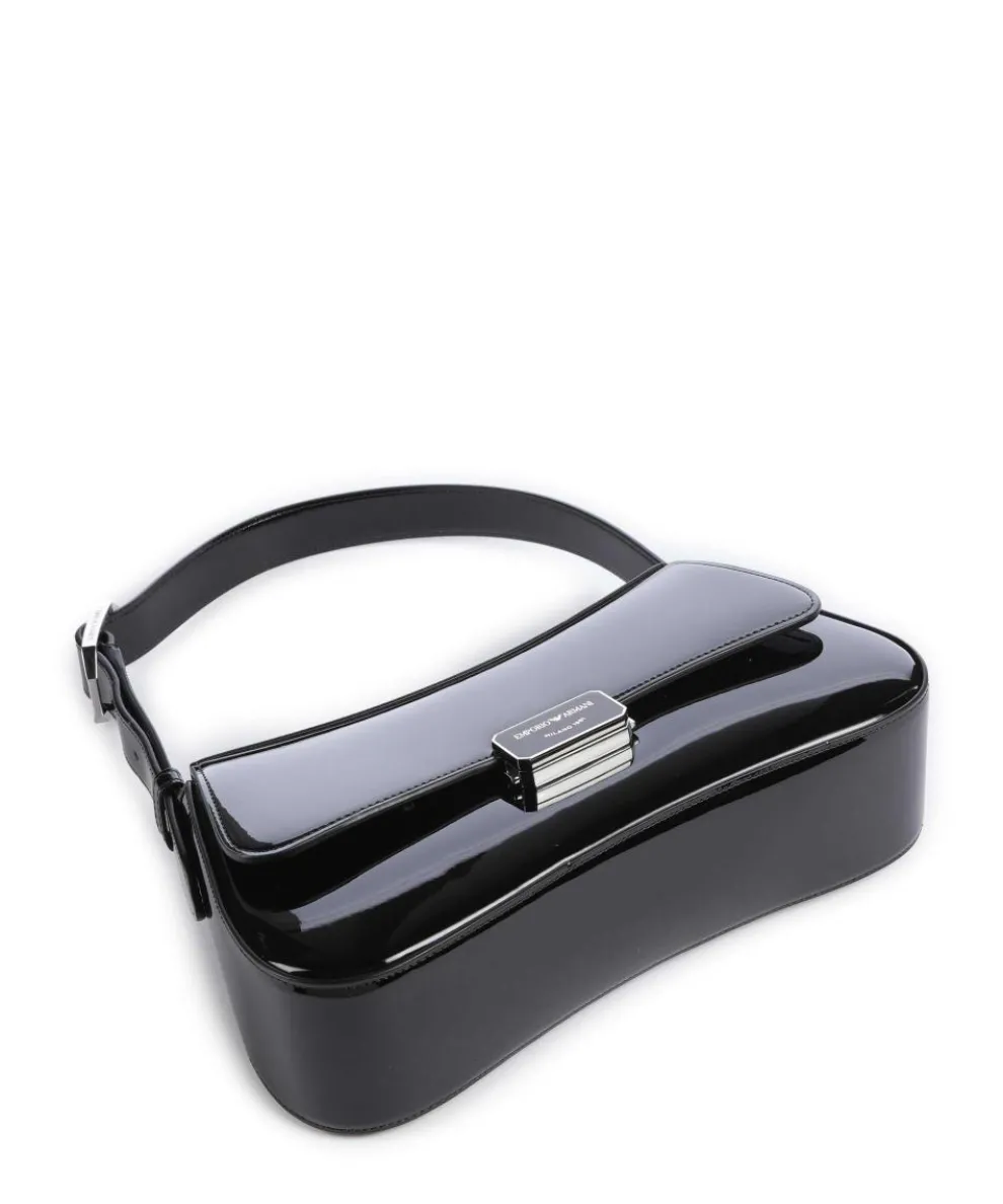 Cassandra Schultertasche Lederimitat schwarz