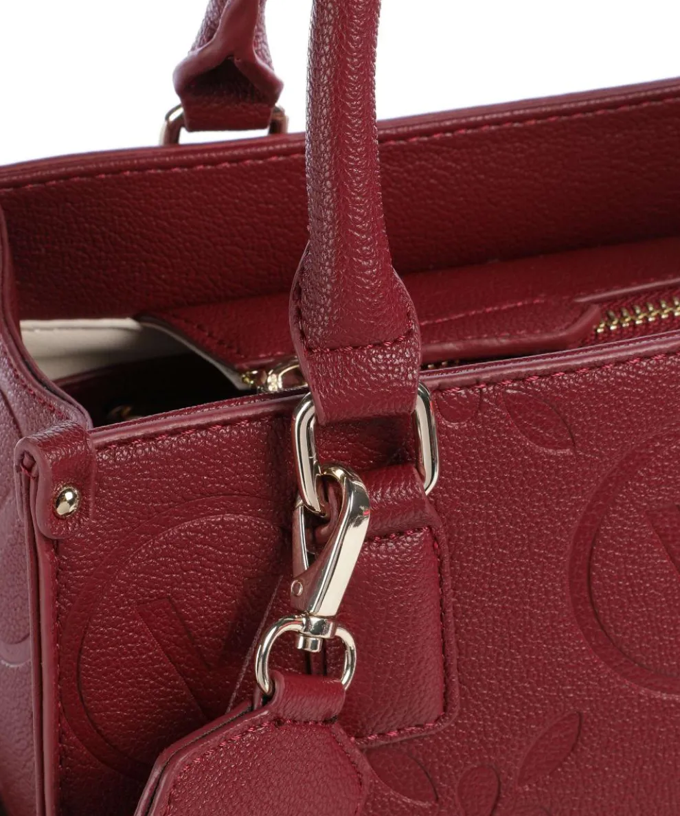 Samba Re Handtasche Lederimitat dunkelrot