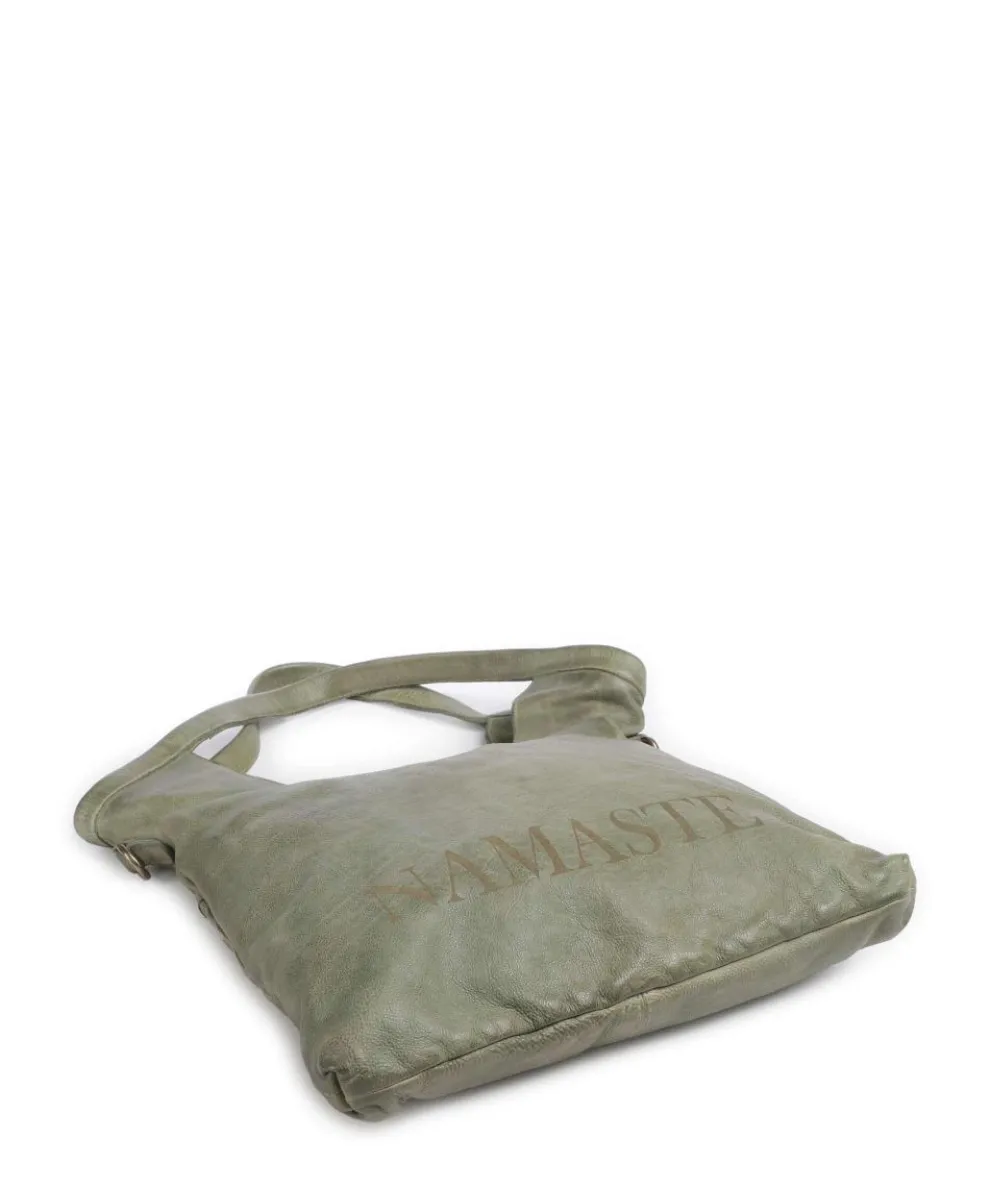 Freundgasse 2 Shopper genarbtes Leder grün