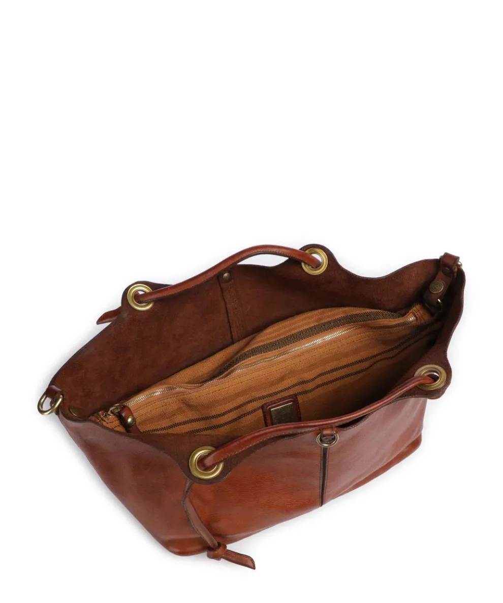 Shopper fein genarbtes Rindsleder cognac