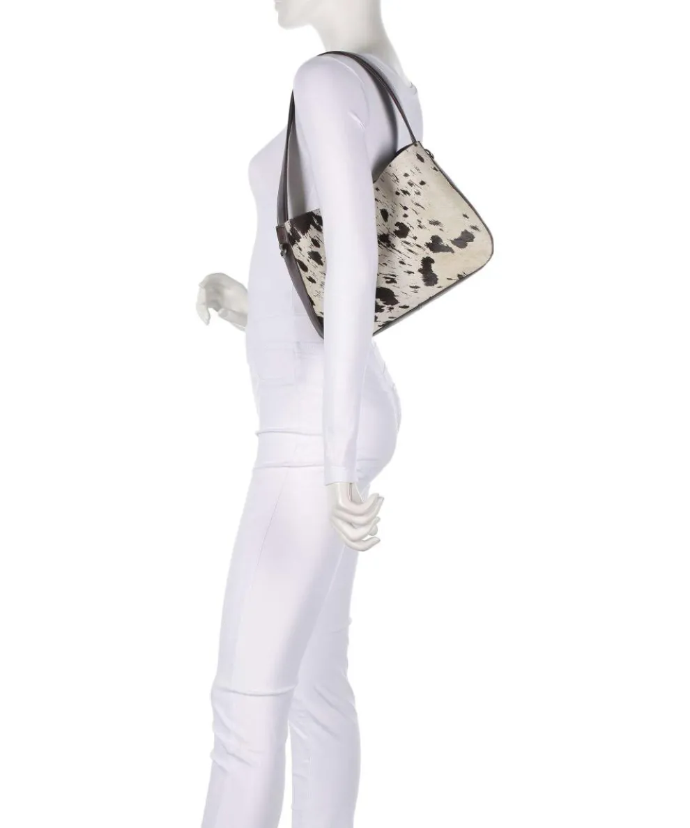 Esa Schultertasche Fell, fein genarbtes Rindsleder mehrfarbig