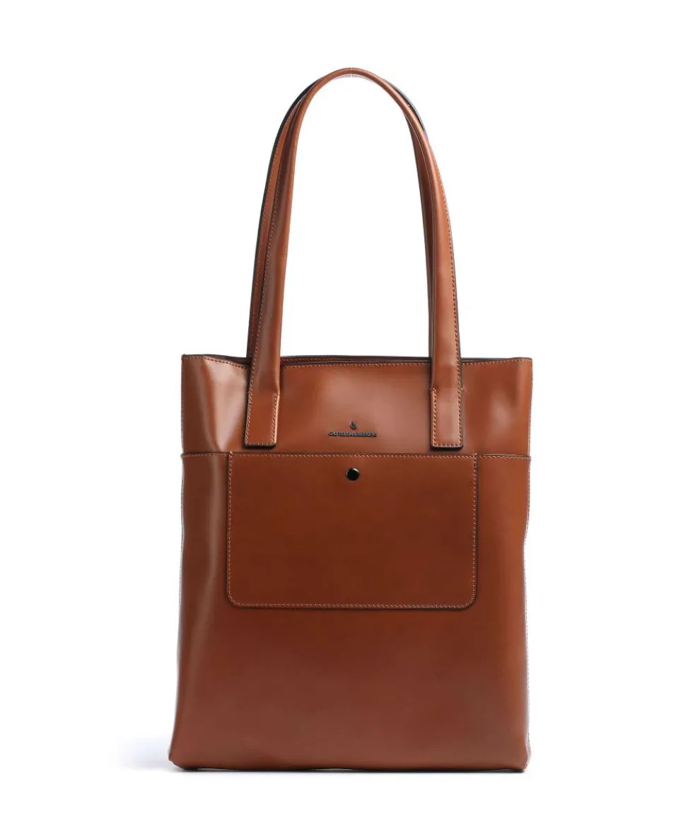 Dama Sara Shopper glattes Rindsleder cognac