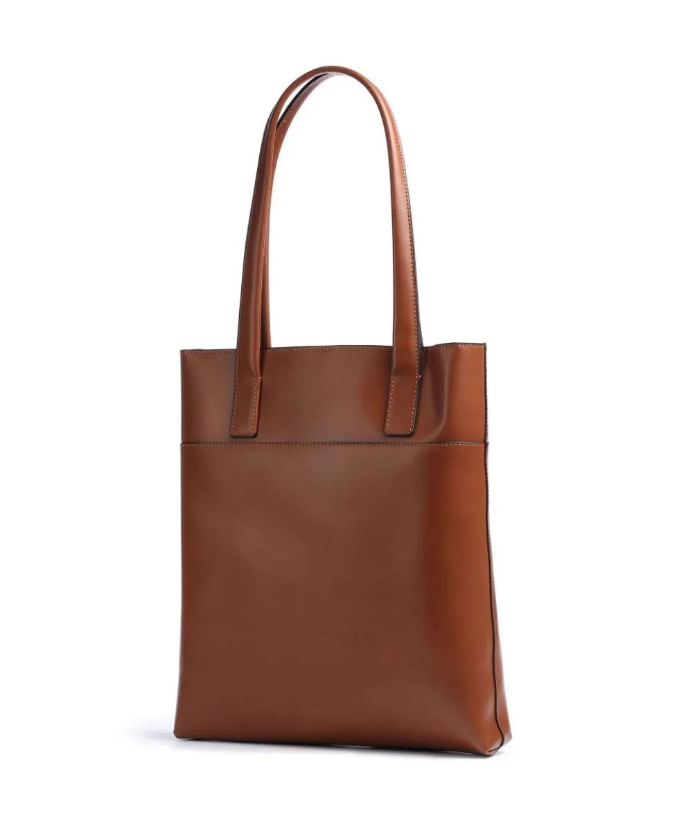 Dama Sara Shopper glattes Rindsleder cognac