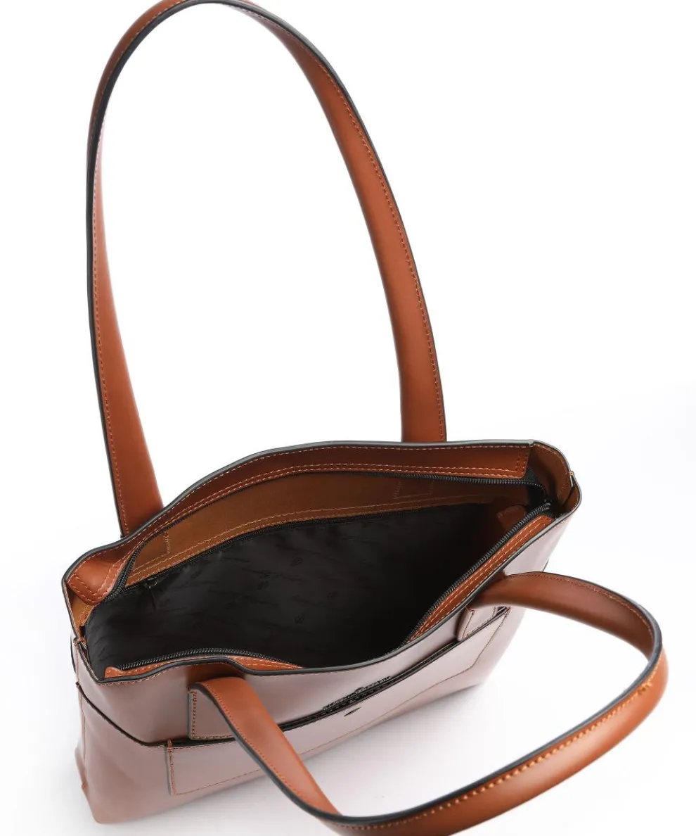 Dama Sara Shopper glattes Rindsleder cognac