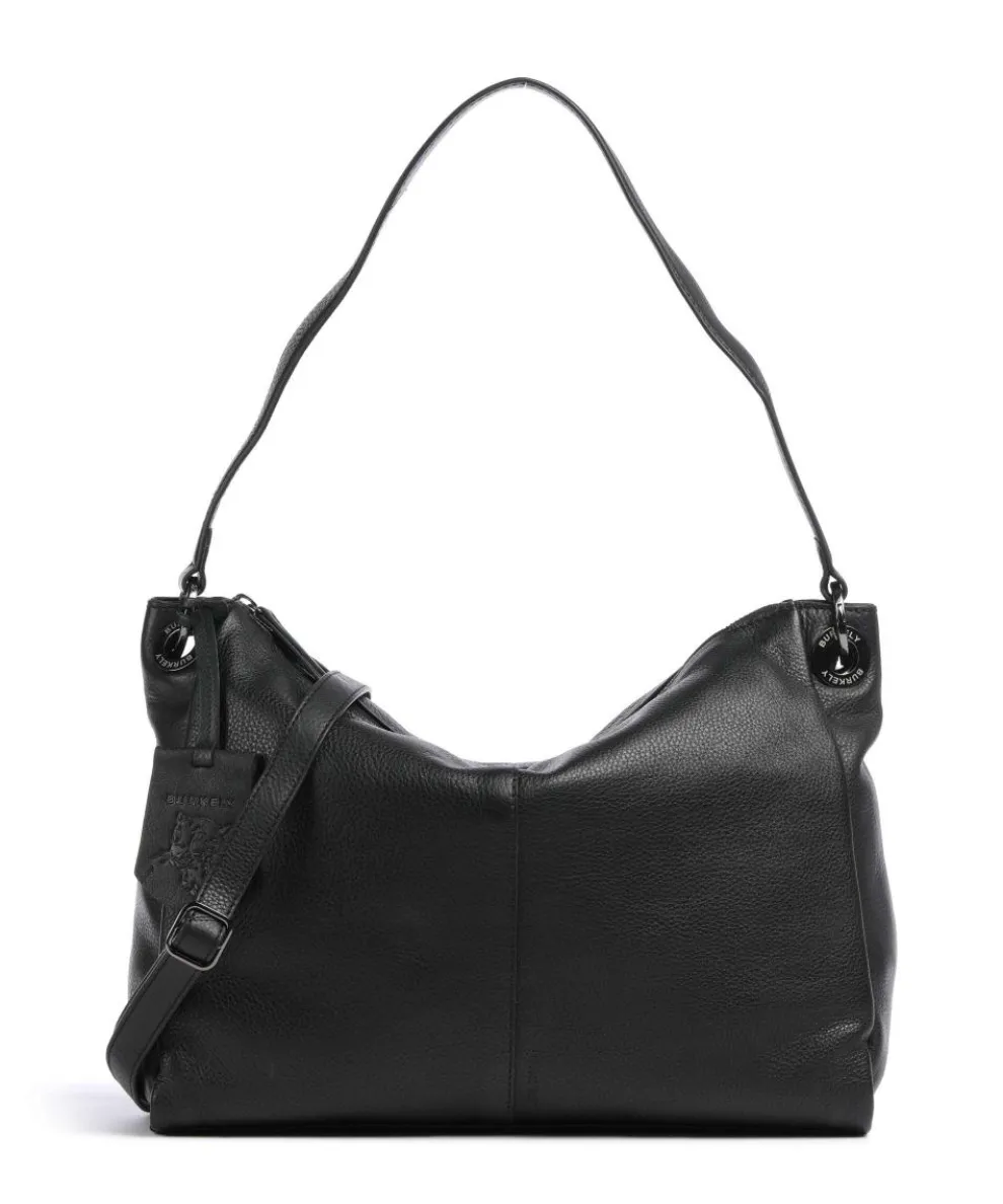 Radiant Raeven Schultertasche genarbtes Rindsleder schwarz