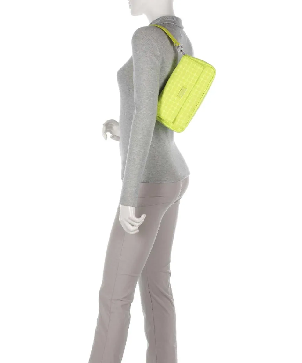 Noel Schultertasche recyceltes Polyester gelb