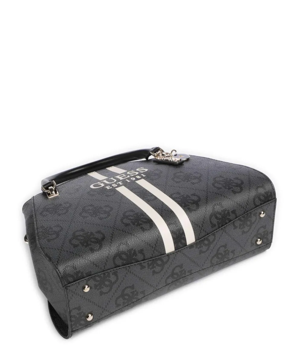 Noelle 4G Logo Handtasche Lederimitat dunkelgrau