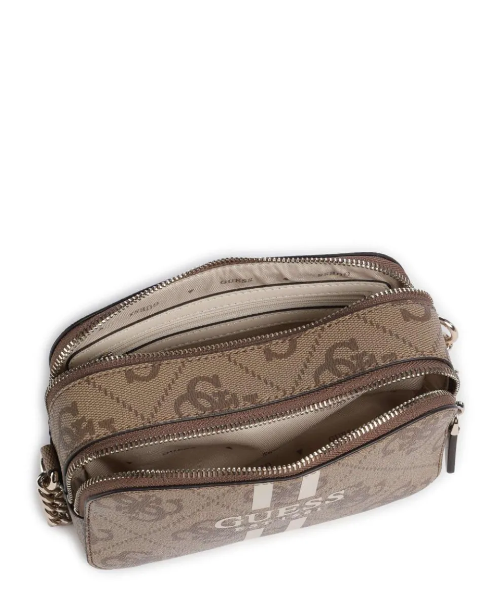 Noelle 4G Logo Umhängetasche Lederimitat hellbraun