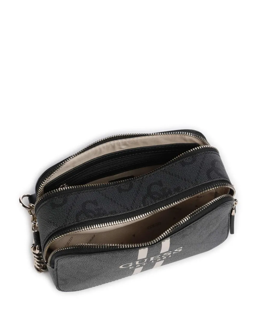 Noelle 4G Logo Umhängetasche Lederimitat dunkelgrau