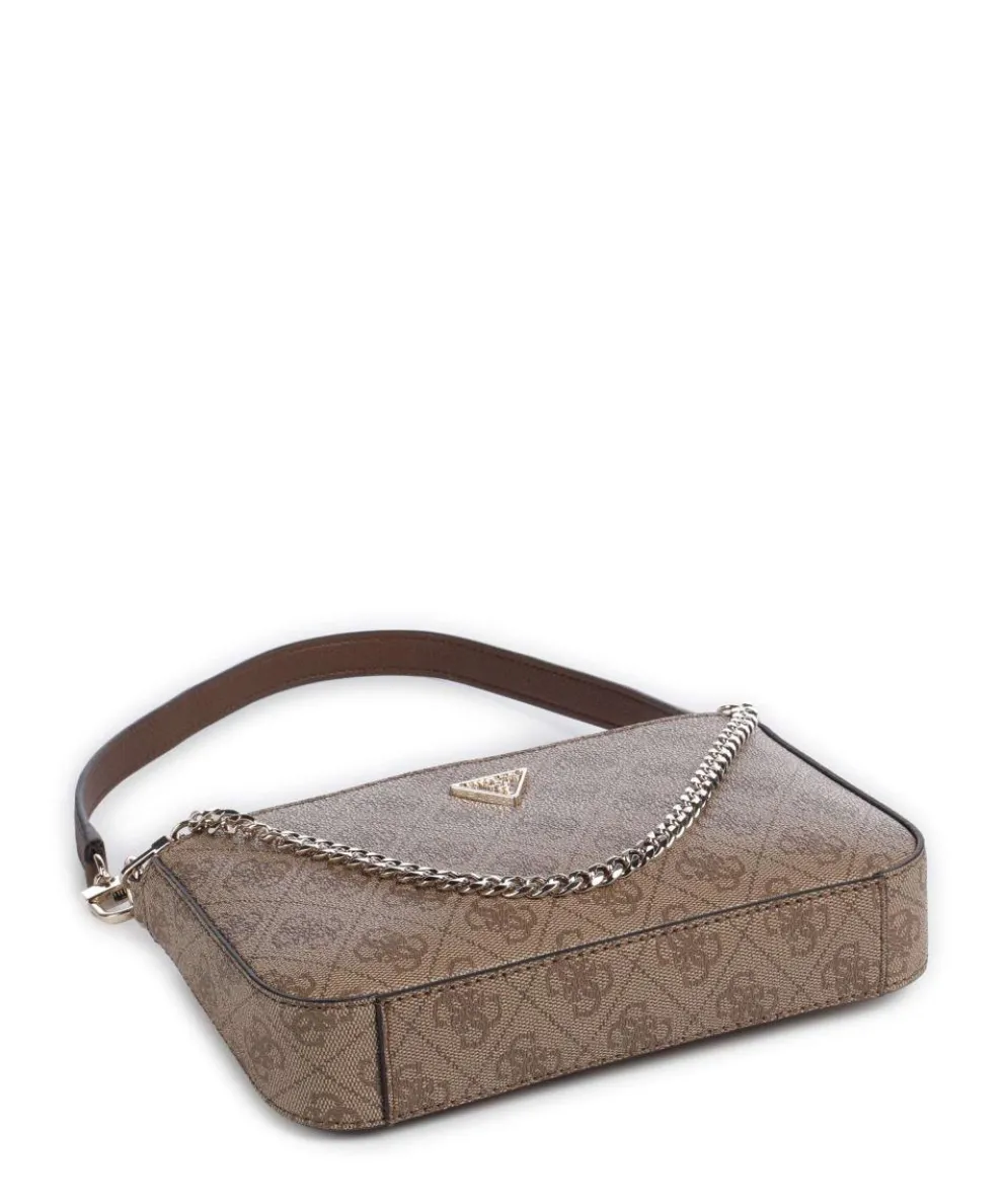 Noelle Mini Schultertasche Lederimitat hellbraun