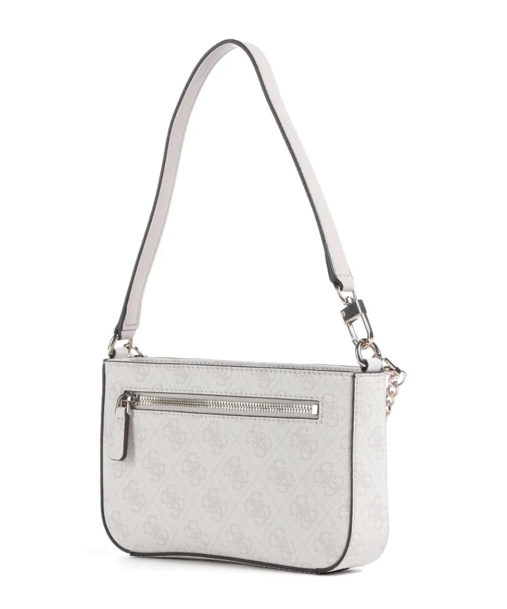 Noelle Mini Schultertasche Lederimitat weiß