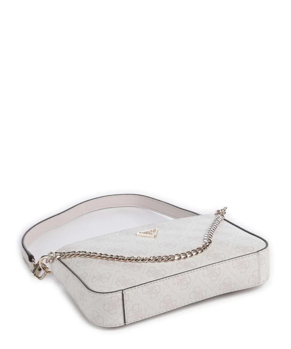 Noelle Mini Schultertasche Lederimitat weiß