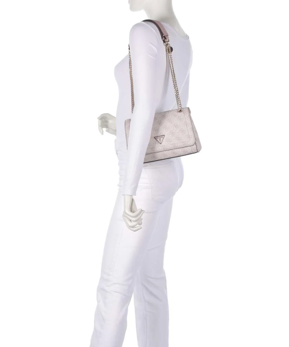 Noelle Schultertasche Lederimitat rosa