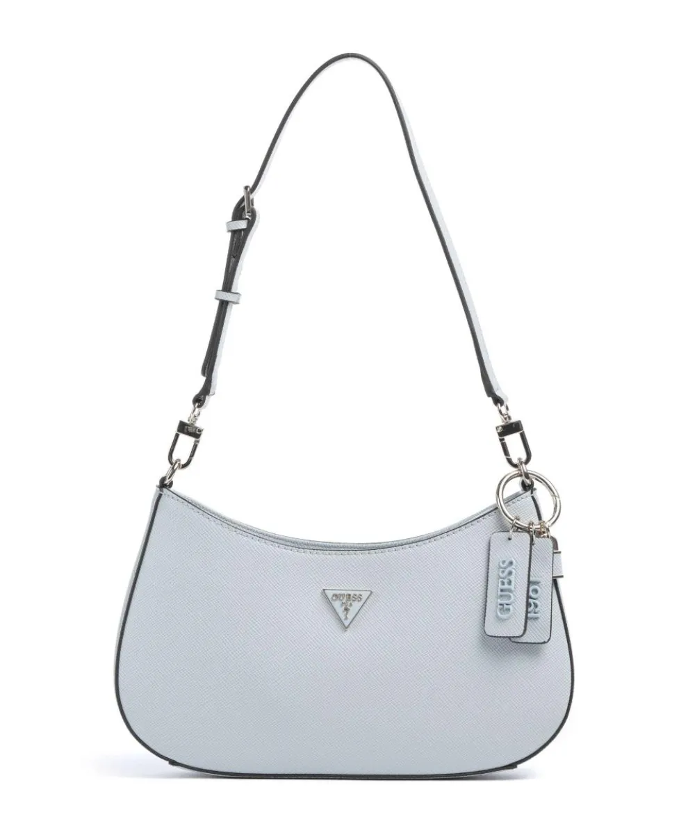 Noelle Schultertasche Lederimitat hellblau