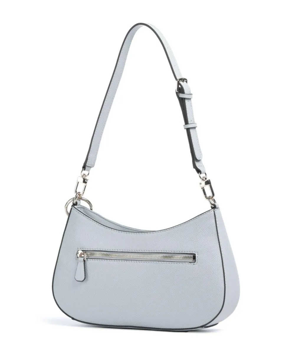 Noelle Schultertasche Lederimitat hellblau