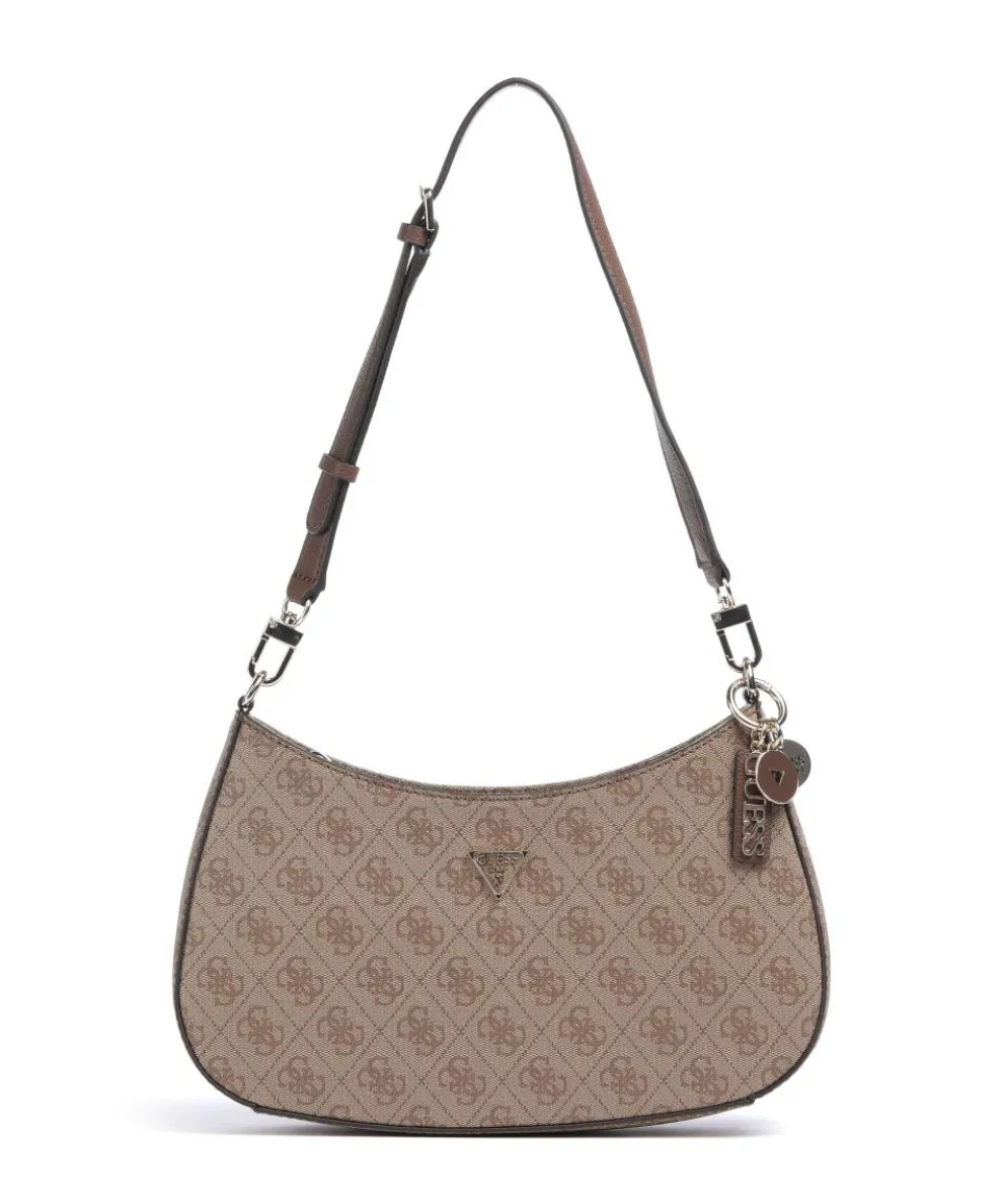 Noelle Schultertasche Lederimitat hellbraun