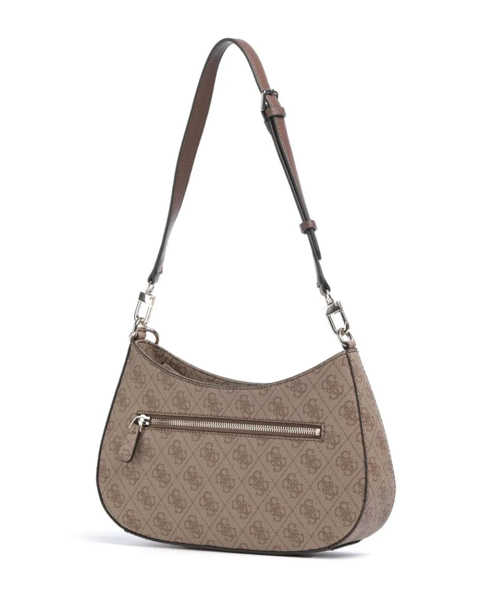 Noelle Schultertasche Lederimitat hellbraun