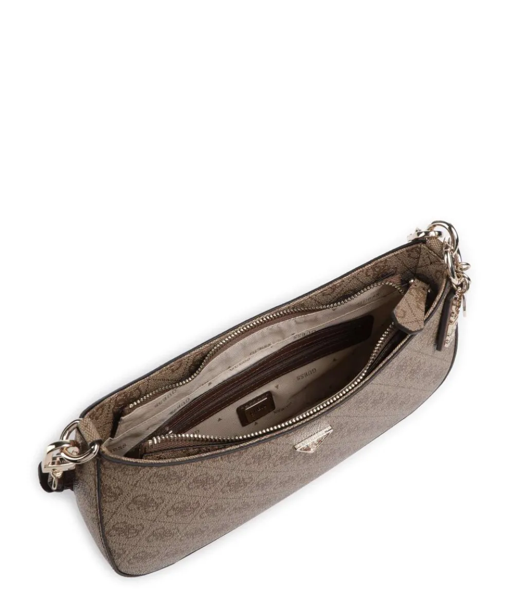 Noelle Schultertasche Lederimitat hellbraun