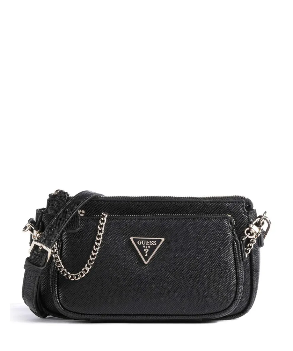 Noelle Schultertasche Lederimitat schwarz