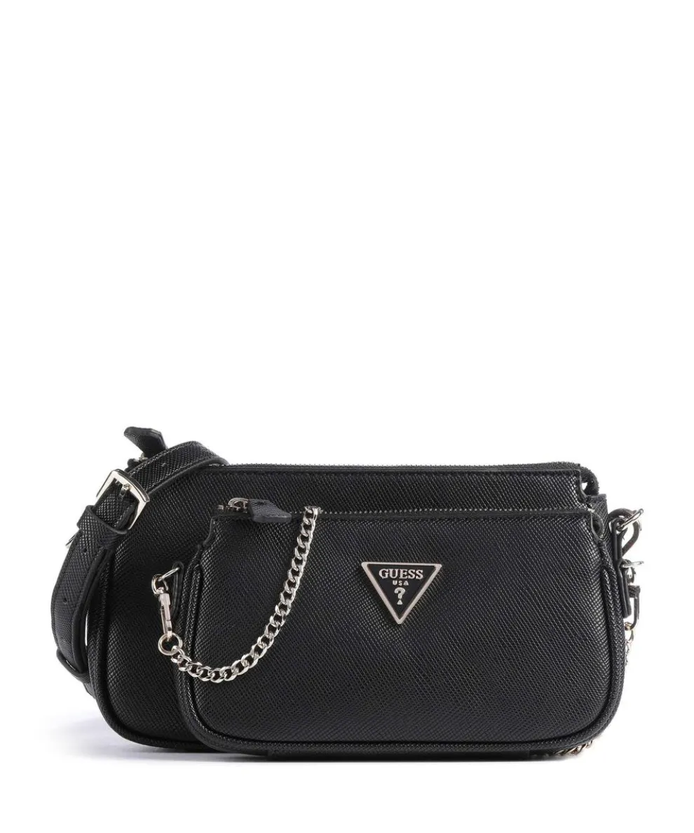 Noelle Schultertasche Lederimitat schwarz