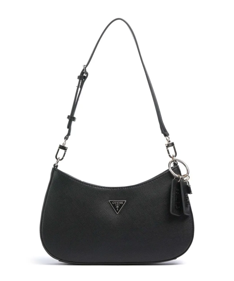 Noelle Schultertasche Lederimitat schwarz