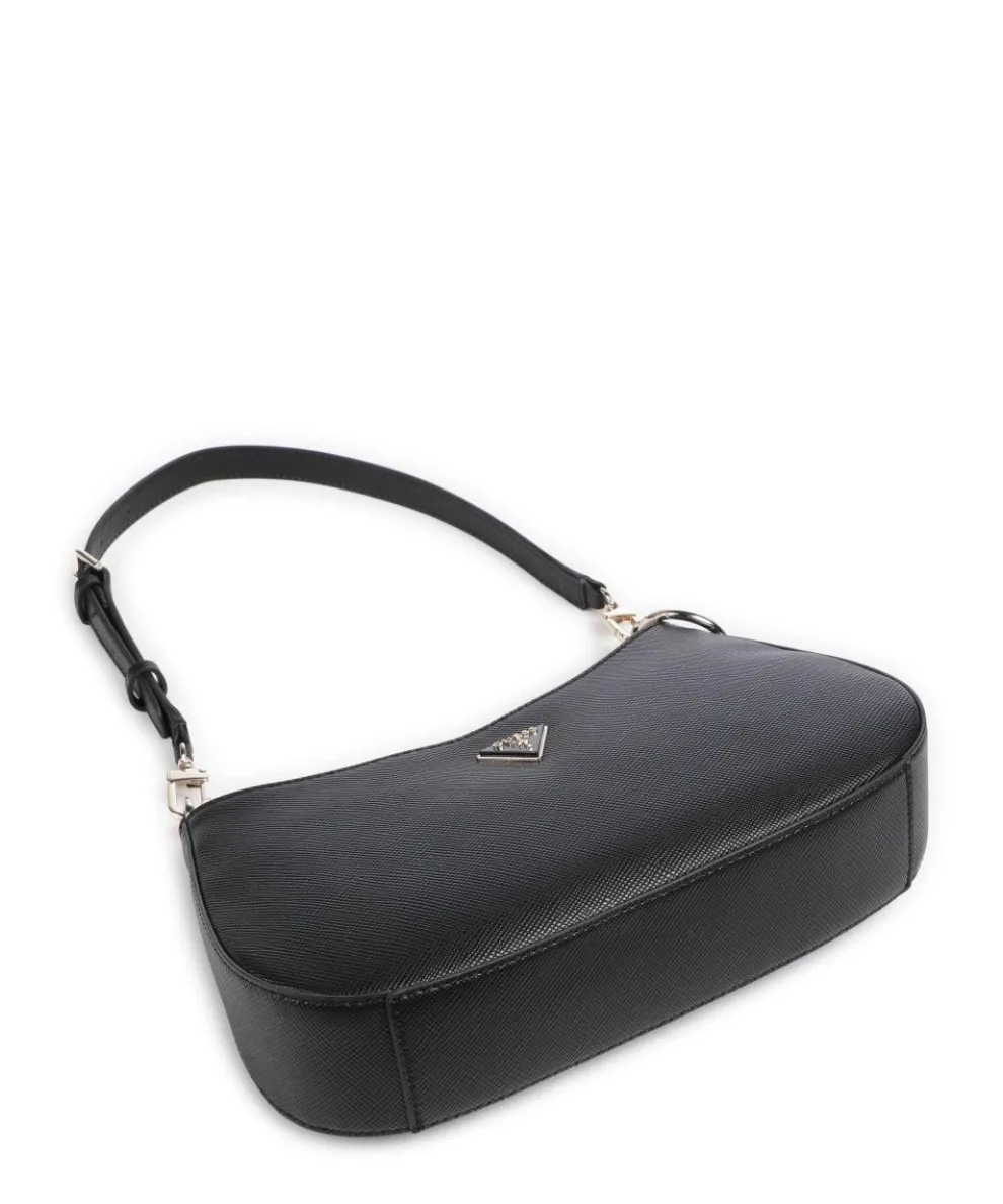 Noelle Schultertasche Lederimitat schwarz