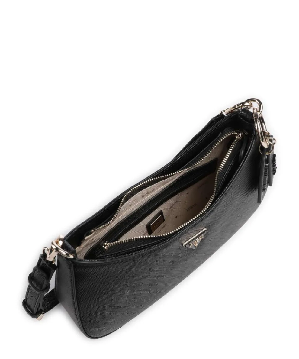 Noelle Schultertasche Lederimitat schwarz