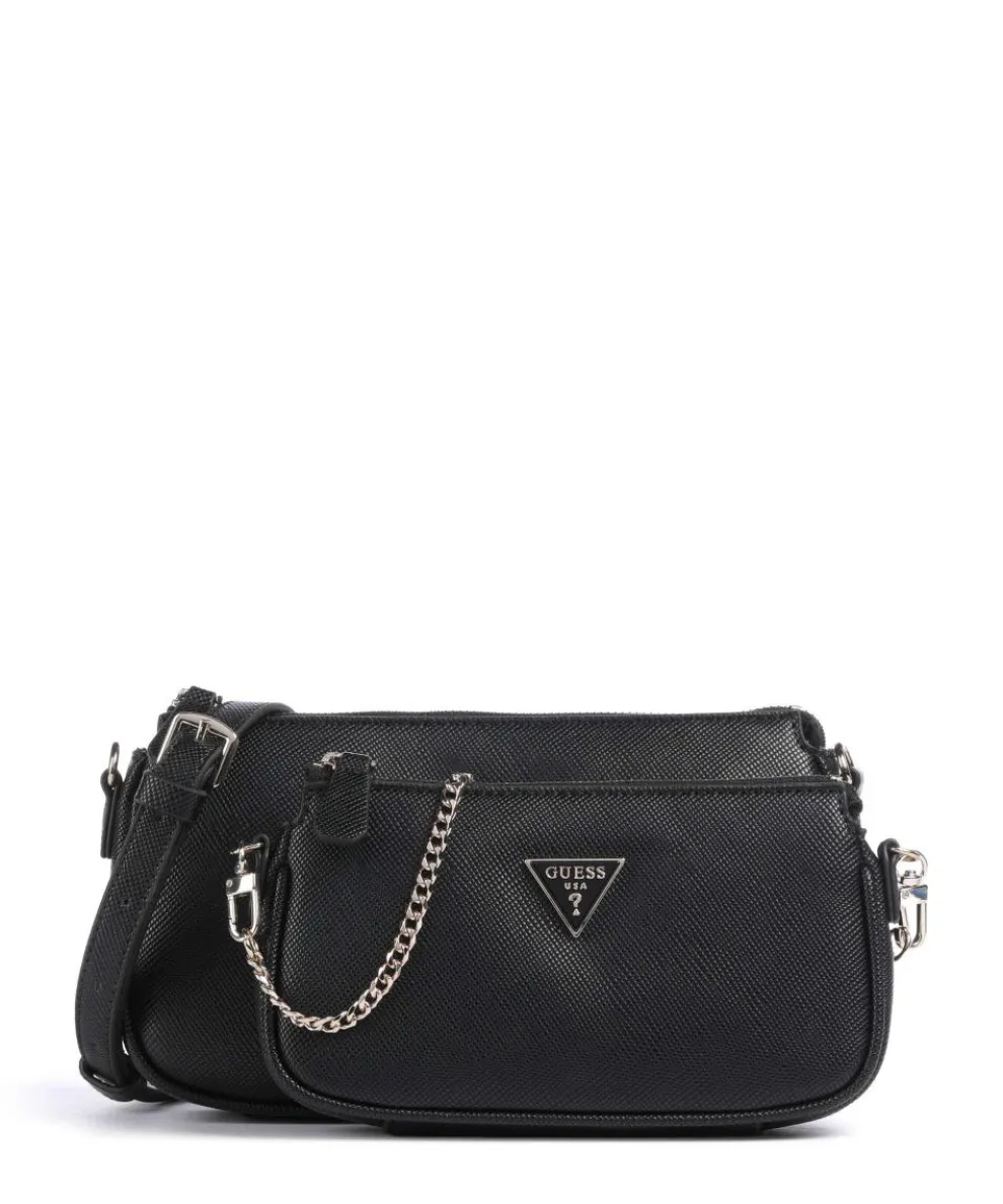 Noelle Schultertasche Lederimitat schwarz