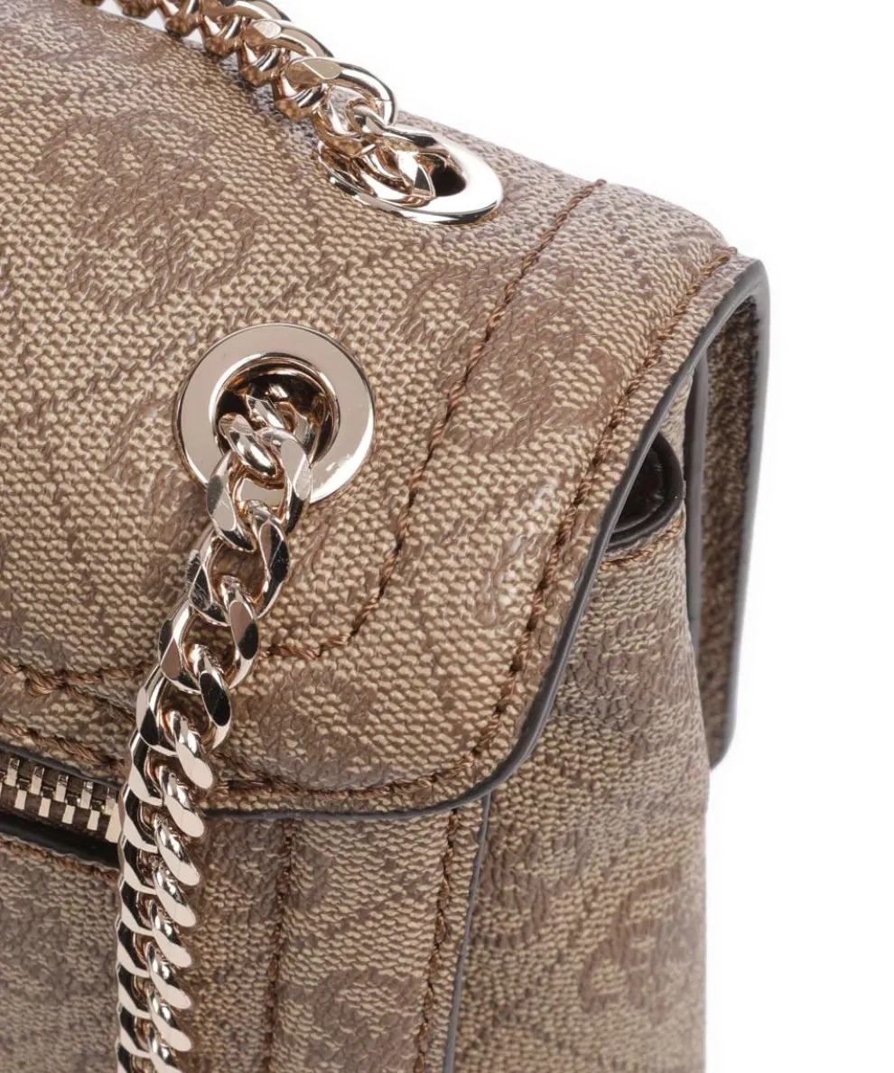 Noelle Schultertasche Lederimitat hellbraun