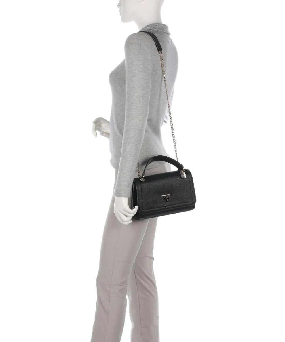 Noelle Schultertasche Lederimitat schwarz