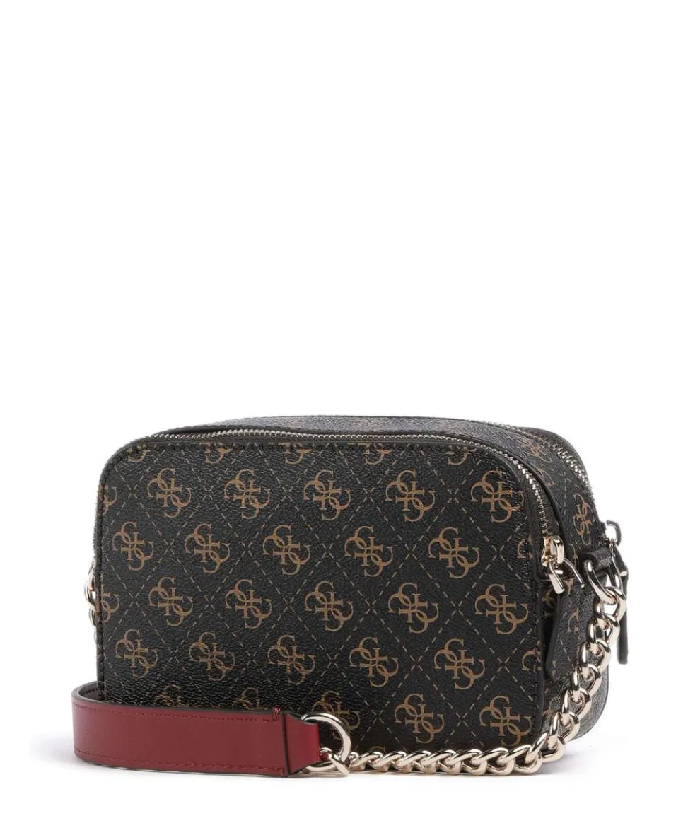 Noelle Umhängetasche Lederimitat dunkelbraun