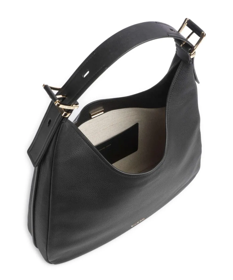 Nolita Beuteltasche genarbtes Rindsleder schwarz