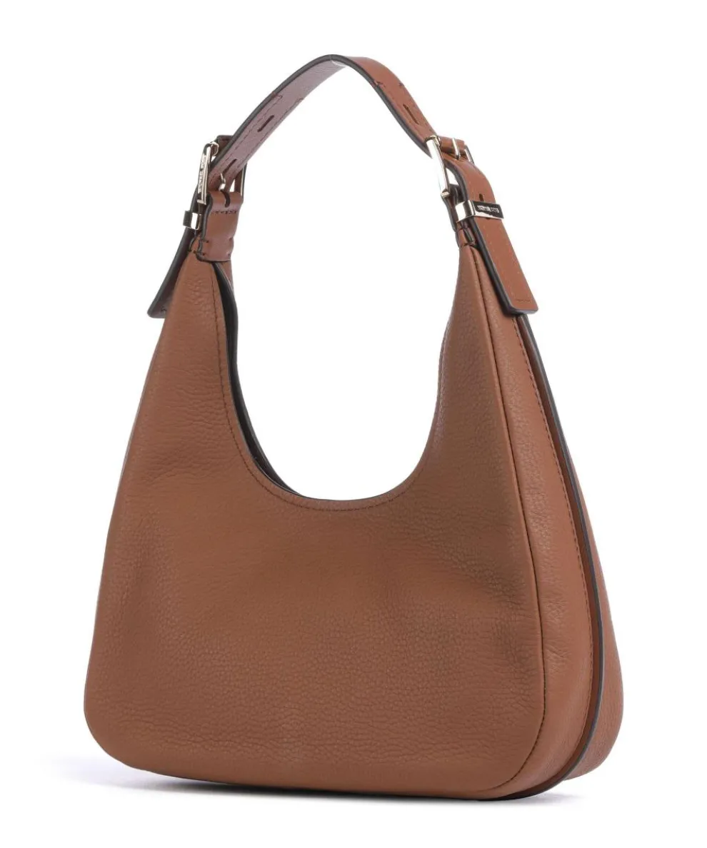 Nolita Beuteltasche genarbtes Rindsleder braun