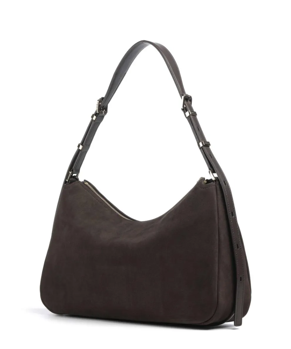 Nolita Medium Beuteltasche Nubuk Rindsleder dunkelbraun