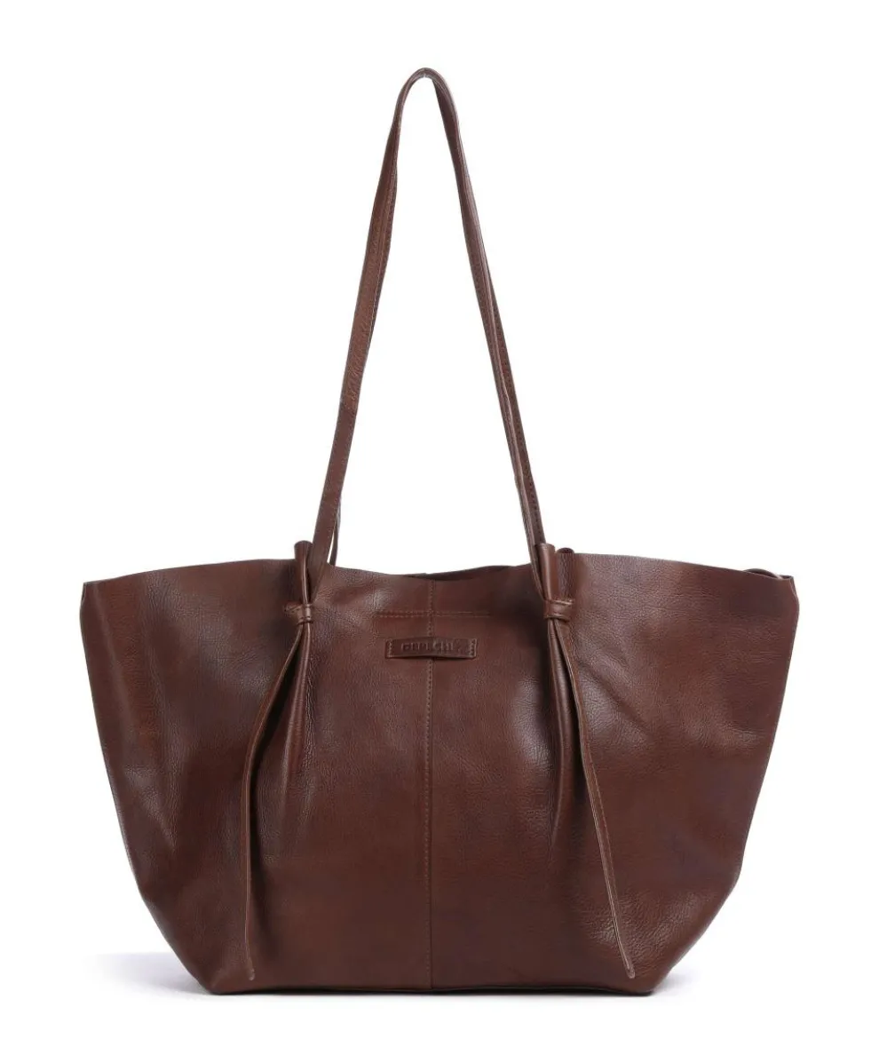 Nordic Simplicity Shopper genarbtes Leder braun