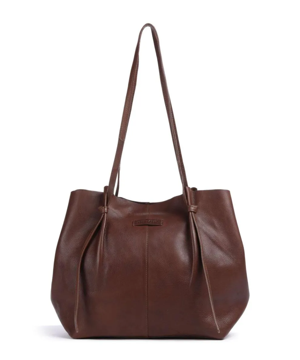 Nordic Simplicity Shopper genarbtes Leder braun