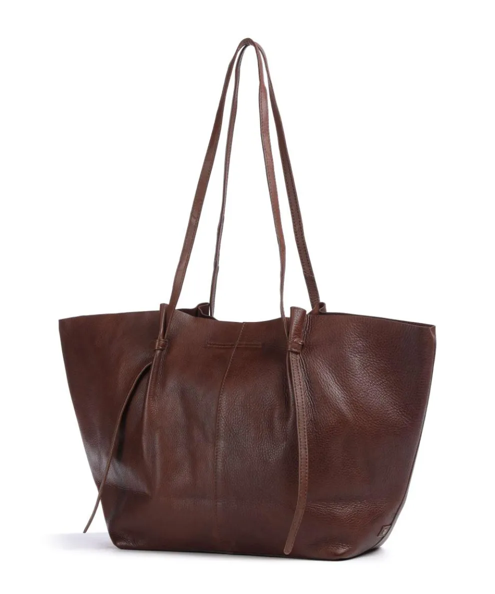 Nordic Simplicity Shopper genarbtes Leder braun