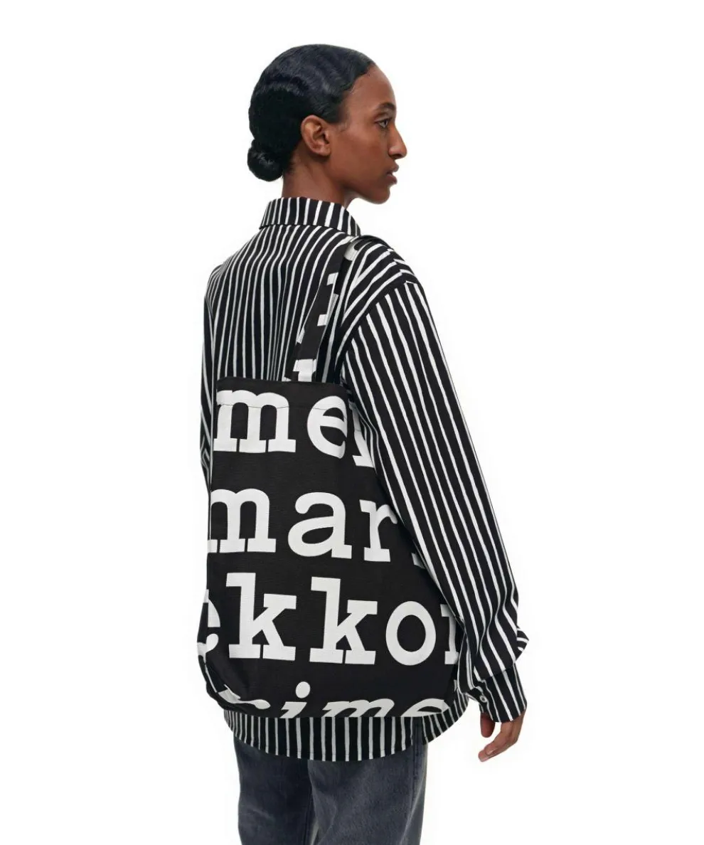 Notko Shopper Canvas schwarz/weiß