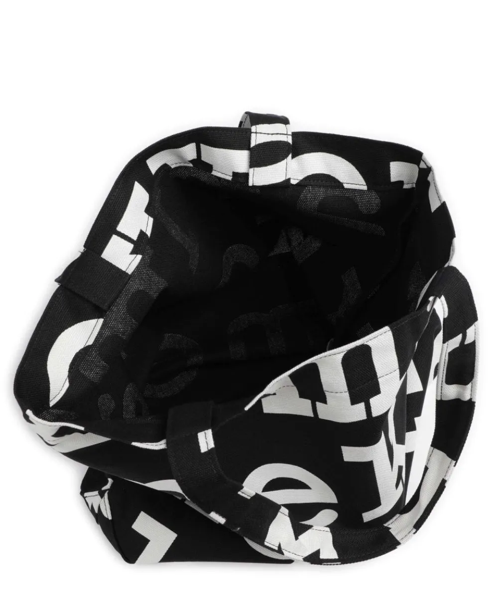 Notko Shopper Canvas schwarz/weiß