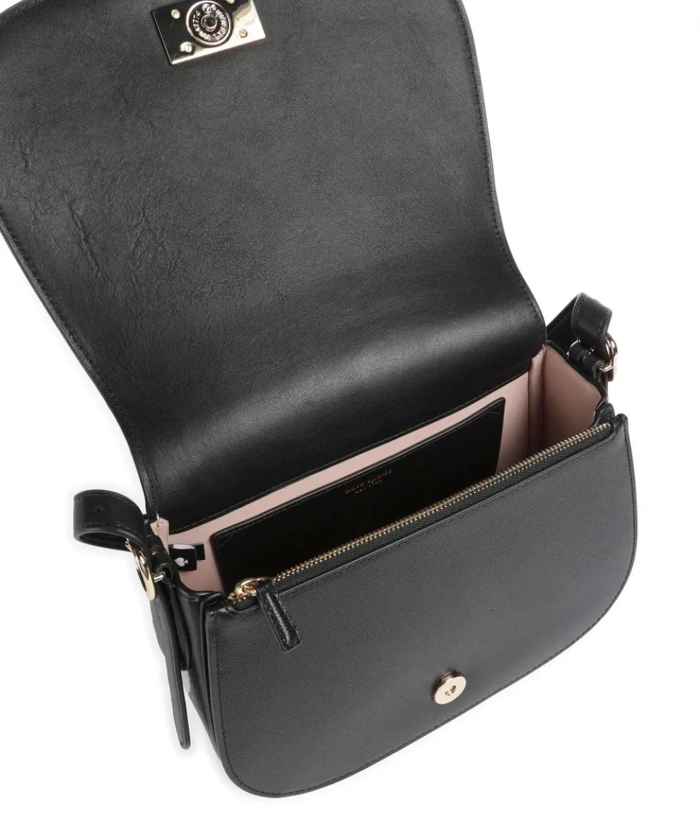 Nouveau Medium Umhängetasche fein genarbtes Rindsleder schwarz