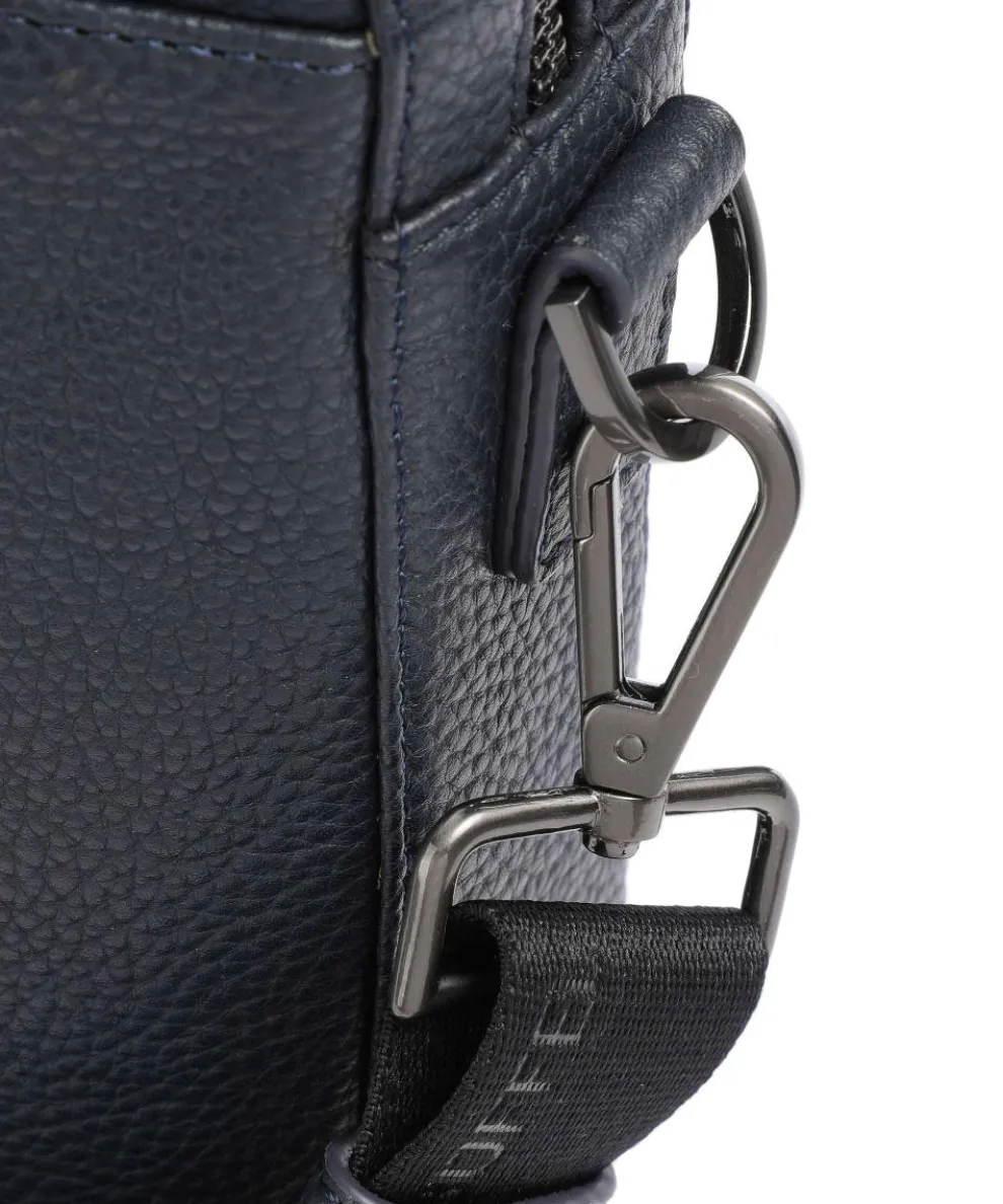 Novara Aktentasche 15″ genarbtes Rindsleder navy