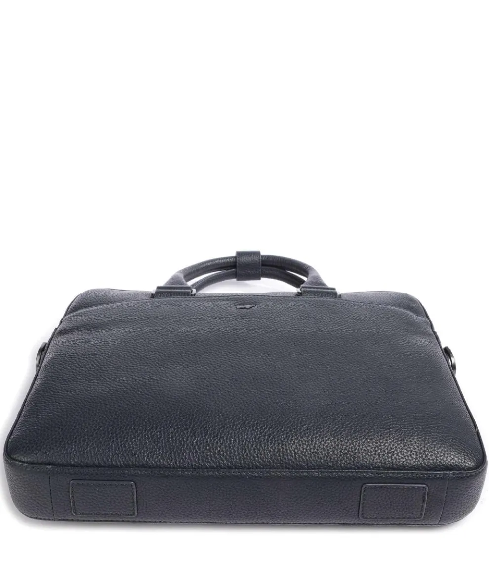 Novara Aktentasche 15″ genarbtes Rindsleder navy